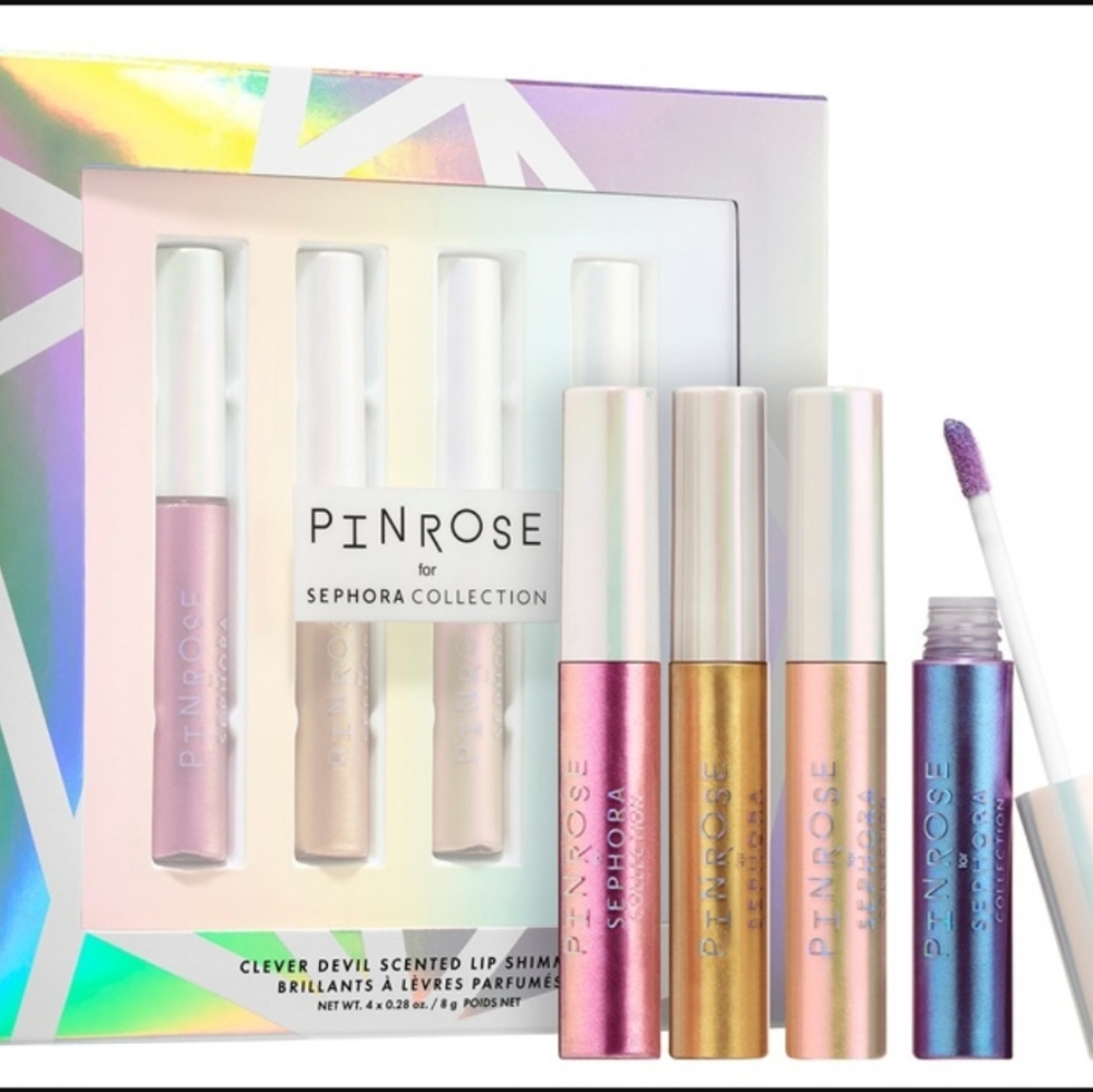 SUN SAINT Sephora x Pinrose DISCONTINUED Scented Lip Shimmer NWOBOX - Picture 3 of 5